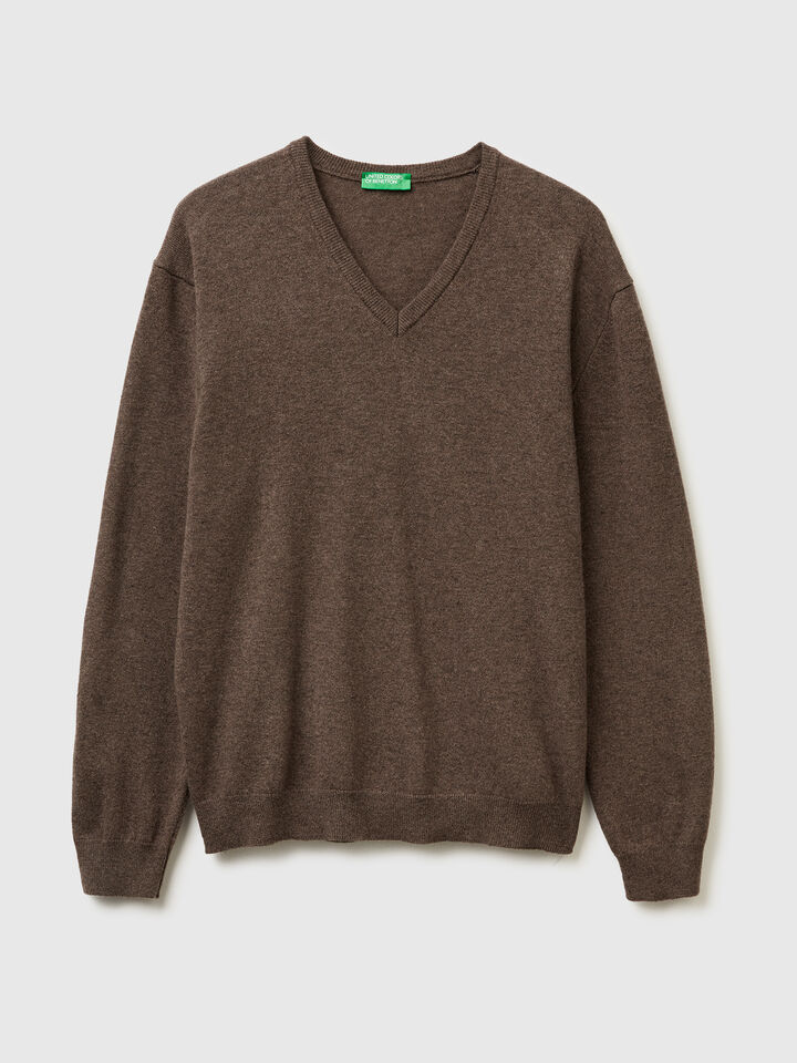 V NECK SWEATER L/S Men image number 5